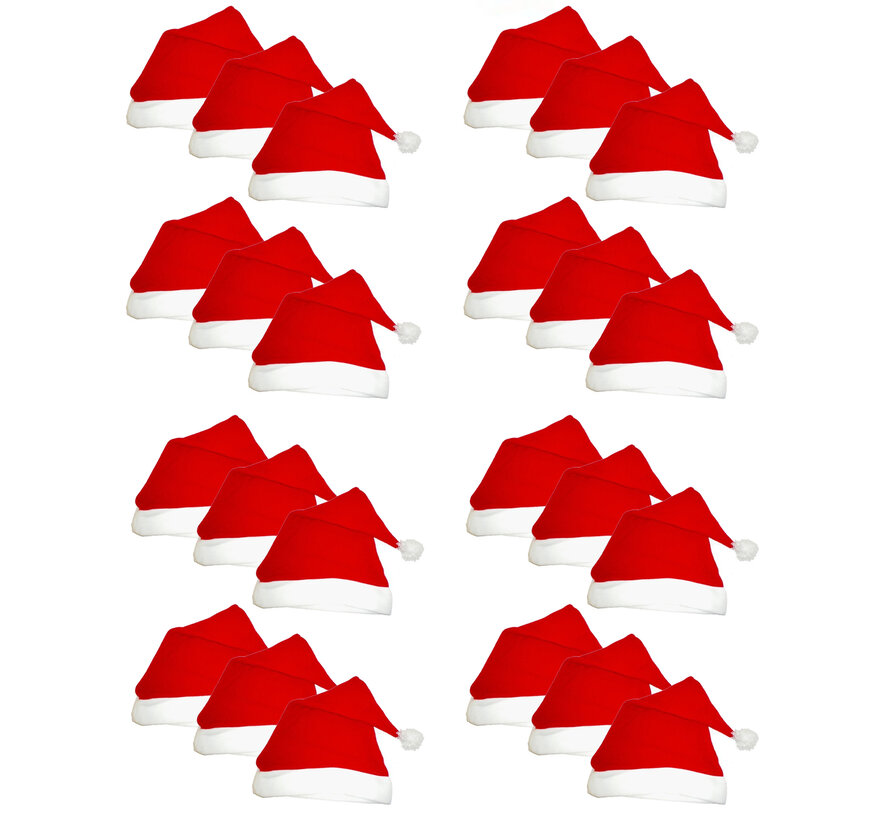 24 Red Santa hats | Santa hat | Santa | Christmas