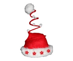 Santa Magix Christmas hat spiral with 5 star lights