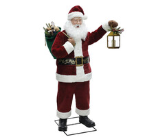 Seasonal Vision Internationale Père Noël avec mouvement 1m80
