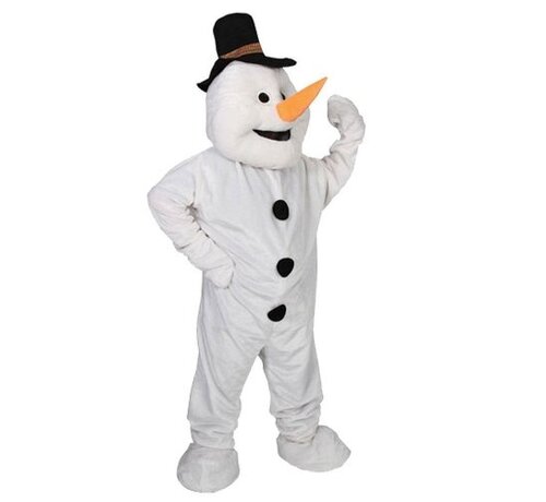 Wicked Costumes  Sneeuwman Deluxe Mascot Kostuum - Kerstkostuum