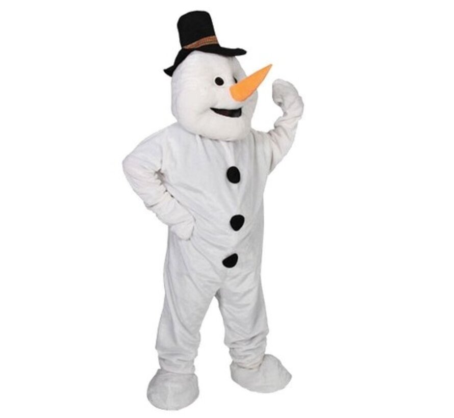 Sneeuwman Deluxe Mascot Kostuum - Kerstkostuum