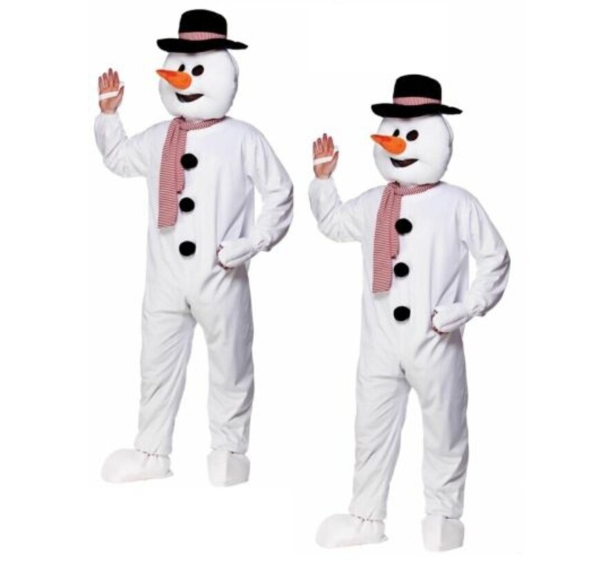 Sneeuwman Mascot Kostuum - Kerstkostuum
