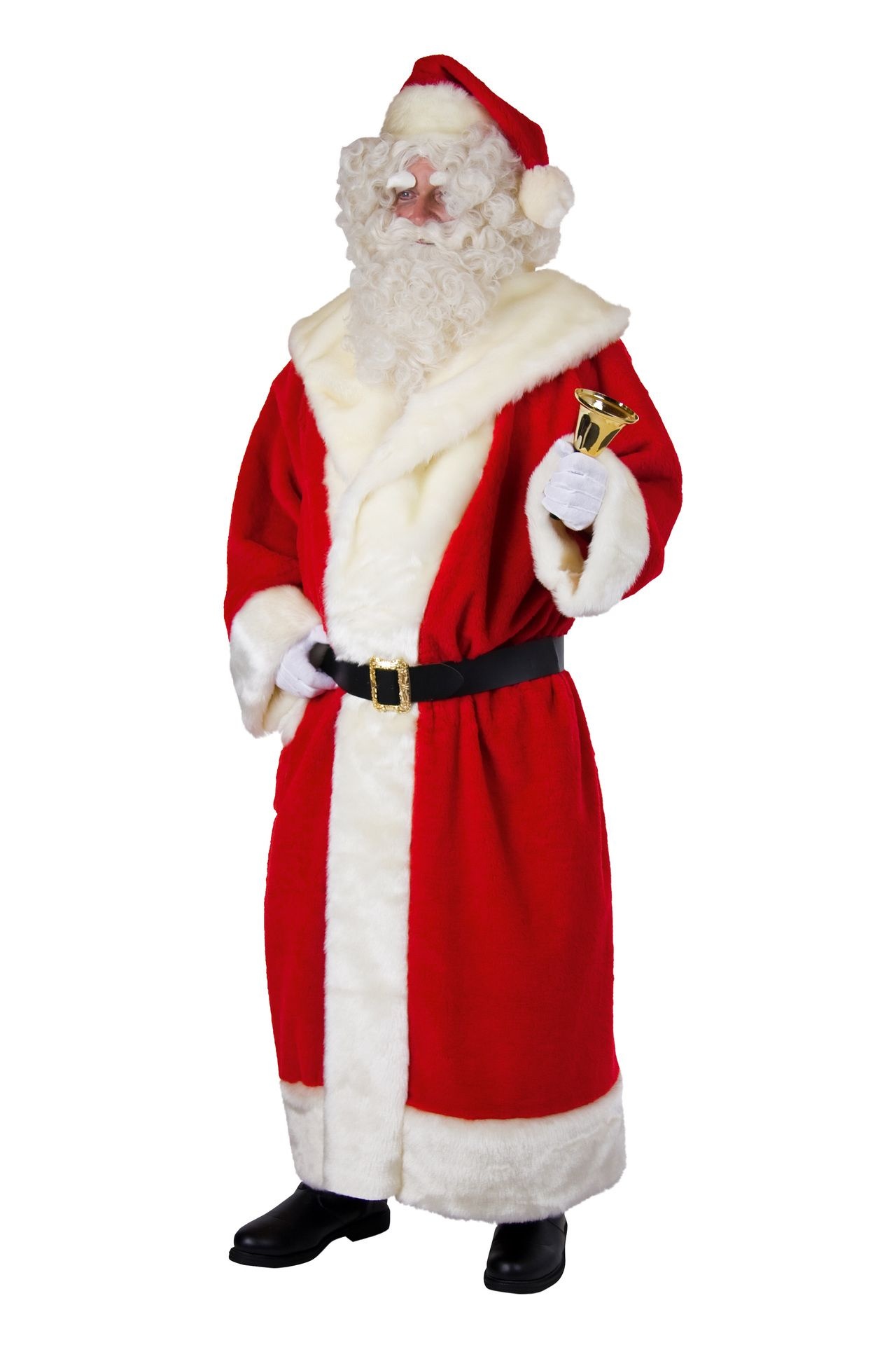 Seasonal Vision Internationale Luxury Plush Santa Claus coat - luxury Santa hat and belt
