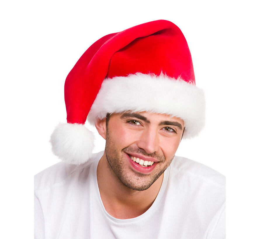 Luxury Plush Santa Hat - Beautiful Plush Santa hat