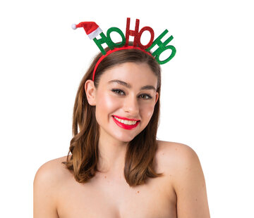 Wicked Costumes  Christmas diadem with text Ho Ho Ho