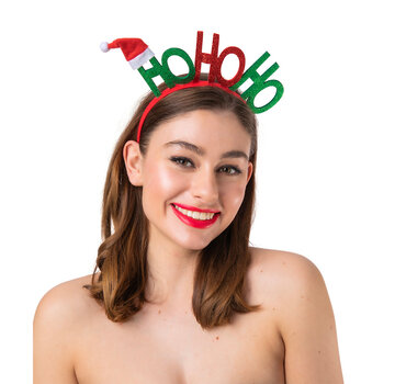 Wicked Costumes  Christmas diadem with text Ho Ho Ho