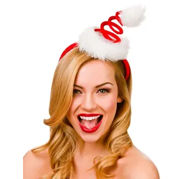 Wicked Costumes  Christmas diadem with spiral Santa hat