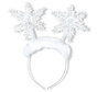 Luxe Christmas diadem with snowflakes  - Christmas party accessory