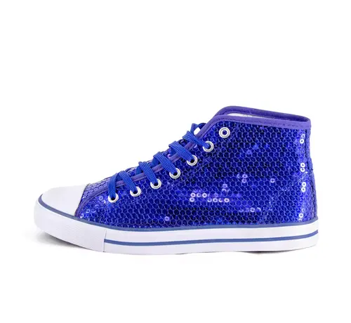 Party Factory Sneaker blue glitter shoes - High quality sneaker shoe - size 38