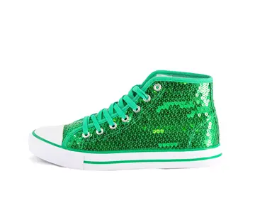 Party Factory Sneaker groene  glitter schoenen - maat 38