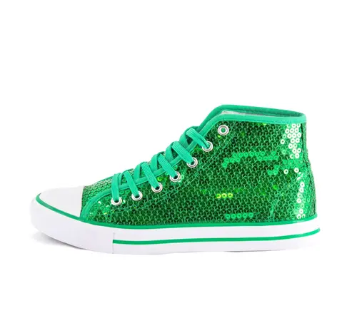 Party Factory Sneaker green glitter shoes - High quality sneaker shoe - size 38