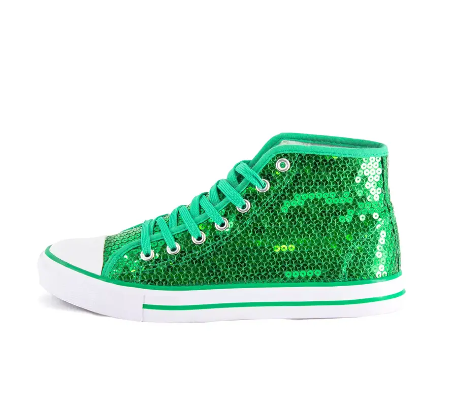 Chaussures Sneaker à paillettes verts - Sneaker haute qualité- taille 38