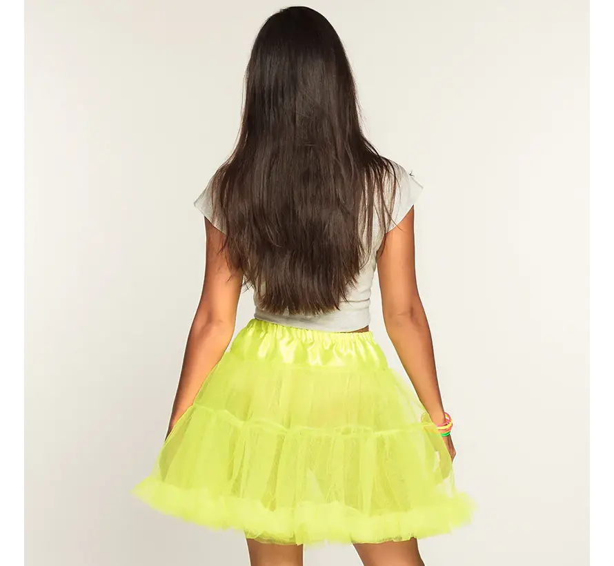 Neon gele petticoat- Fashion fluo tutu