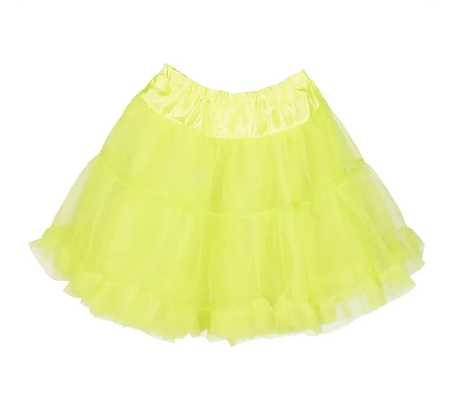 Jupon jaune fluo Tutu Fashion fluo Breaklight.be Boutique d habillage Boutique de fete Boutique de carnaval