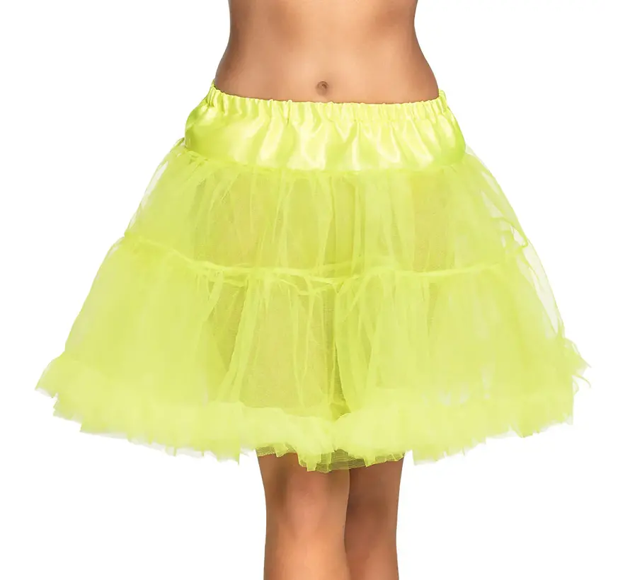 Neon gele petticoat- Fashion fluo tutu