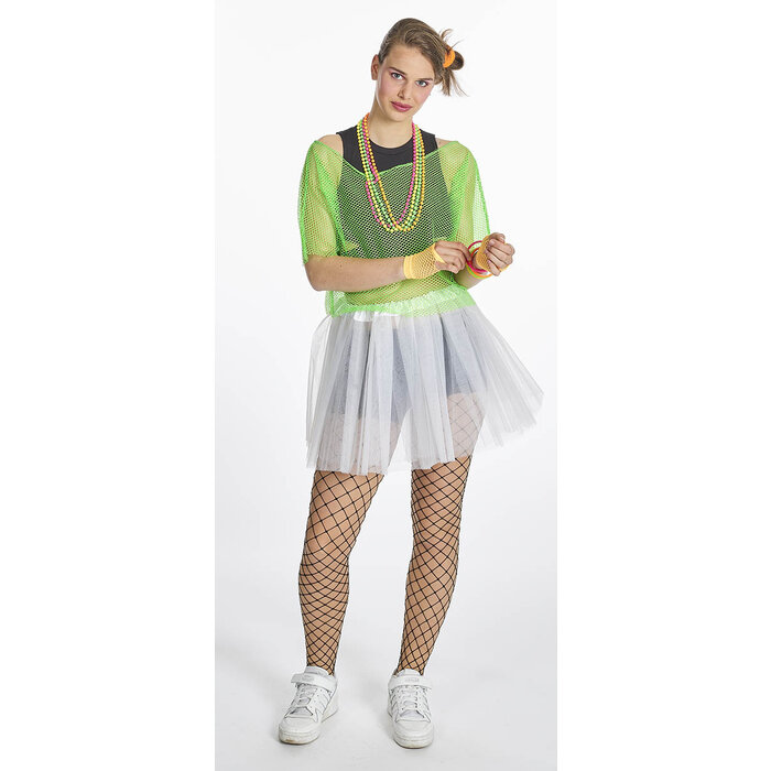 Partyline Neon white Tutu - White Tutu medium length - Tutu 40 cm