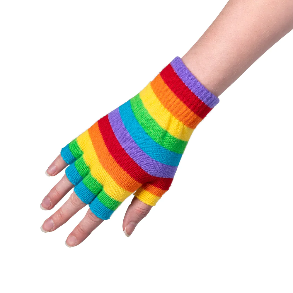 Boland Rainbow gloves- Rainbow glovess without finger tips