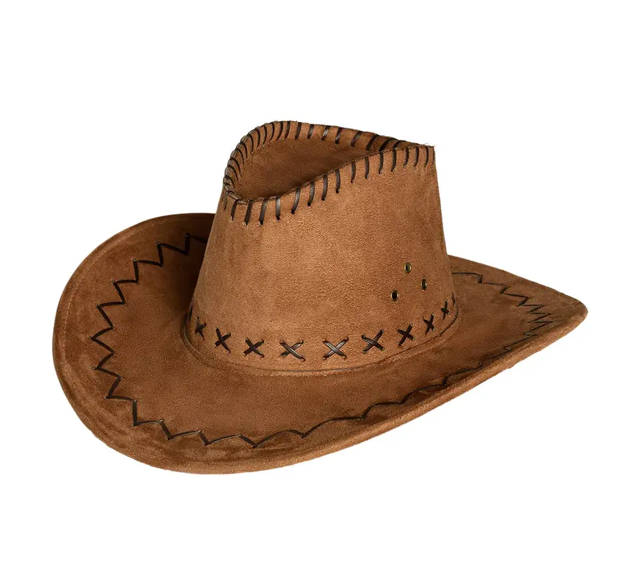 Cowboy hat Elroy brown - Brown cowboy hat