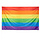 Polyester flag Rainbow (200 x 300 cm) - Large rainbow polyester flag