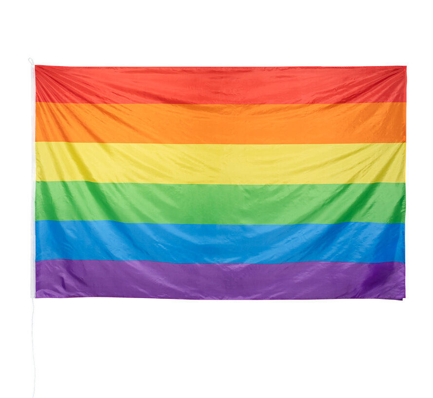 Polyester flag Rainbow (200 x 300 cm) - Large rainbow polyester flag