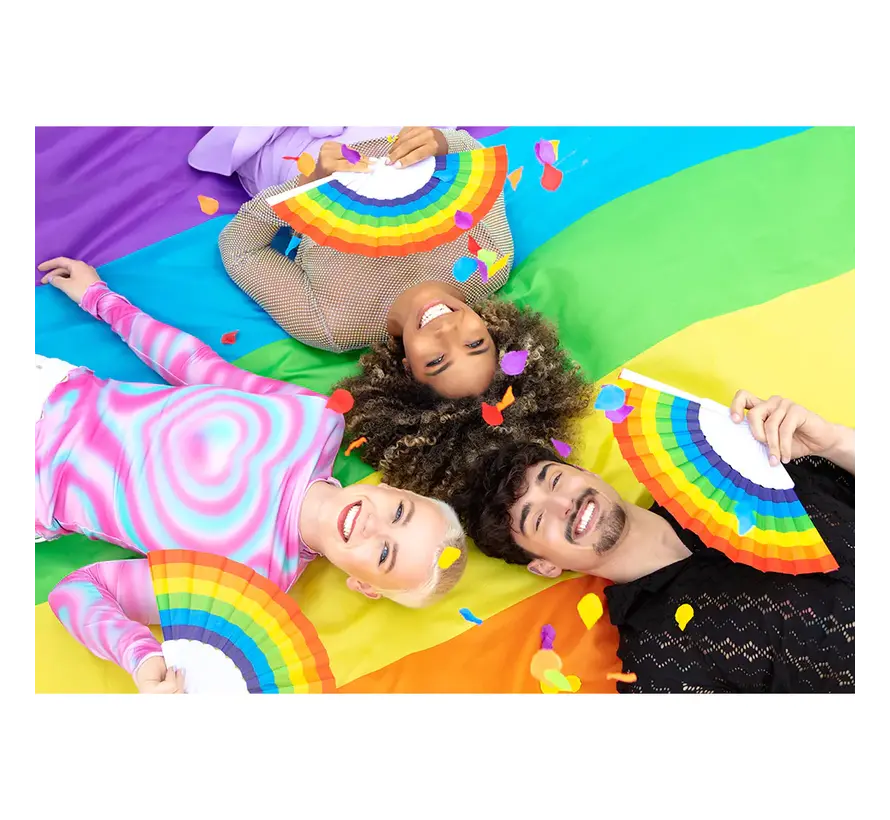 Polyester flag Rainbow (200 x 300 cm) - Large rainbow polyester flag