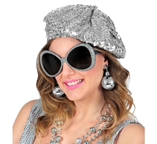 Widmann Disco accessories dress up set Babe - Silver disco dress up set