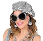 Disco accessoires verkleedset Babe - Zilveren disco verkleedset