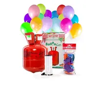 Party Factory Helium balloons 20 pieces with balloon gas