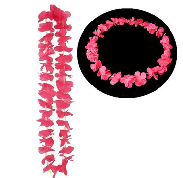 Breaklight.be Neon pink Hawaii leis 12 Pieces