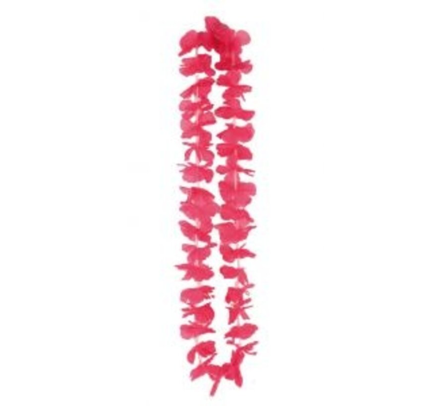 Neon pink Hawaii leis 12 Pieces - Neon Hawaii garlands