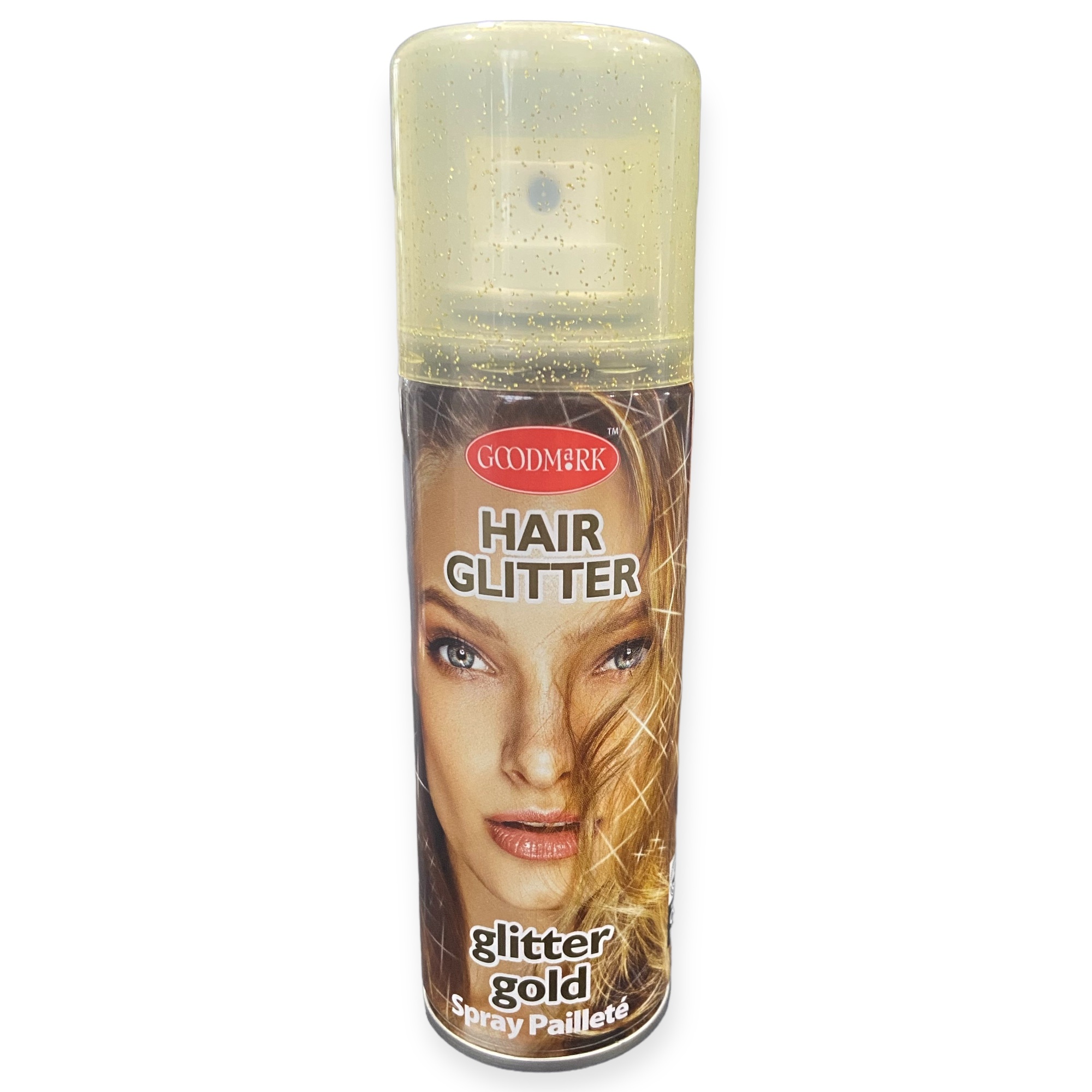 Goodmark Hairspray glitter gold 125 ml - Washable gold hairspray