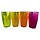 Lot de 20 pcs verres à liqueur  - Verre en plastique réutilisable 30 ml -  4 couleurs néon
