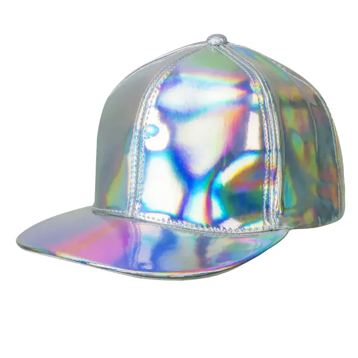 Boland Casquette Holographique argent - Casquette festival ajustable argent