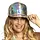 Casquette Holographique argent - Casquette festival ajustable argent