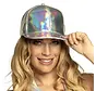 Cap Holographic silver - Adjustable festival cap silver