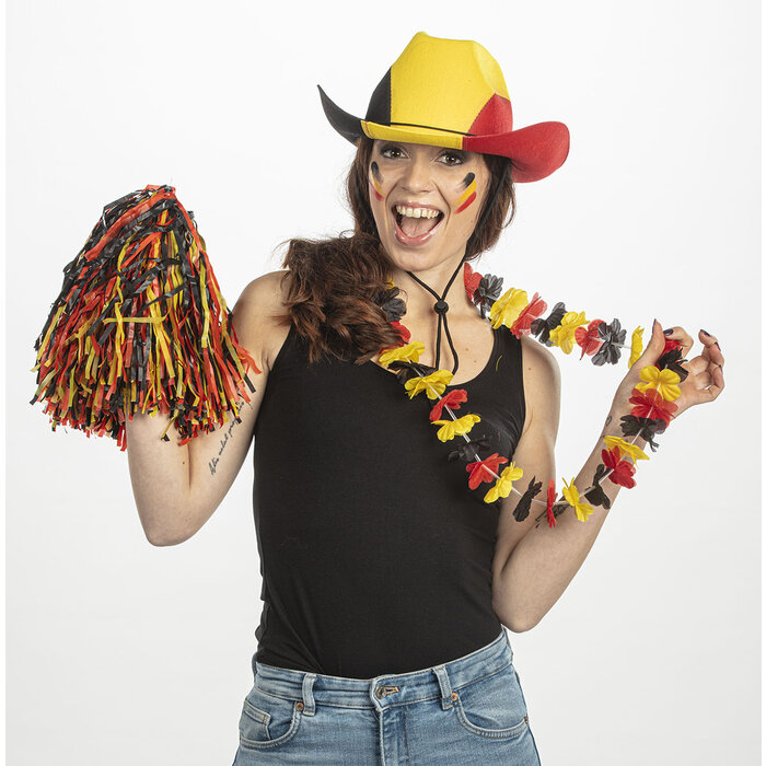 Partyline Hawaii Garland Belgium - Hawaii garland in three colours red, yellow and black