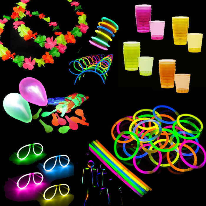 Breaklight.be 460 pièces XL Glow package "Party @ Home" | Glow sticks lumineux