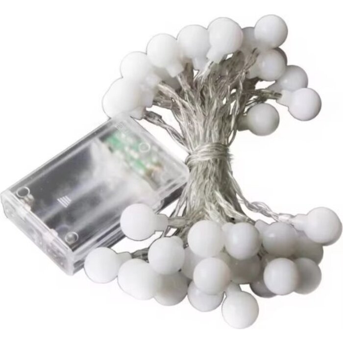 Breaklight.be Guirlande lumineuse d'ambiance LED 3 m - LED blanc - Cordon LED durable alimenté par batterie