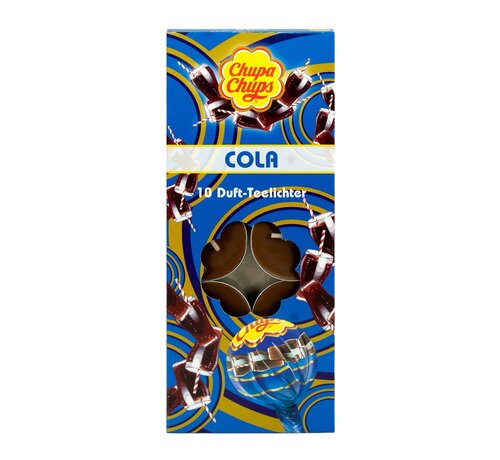 Party Factory Chupa Chups Cola bougies chauffe-plat 10 pièces - Bougie parfumée cola