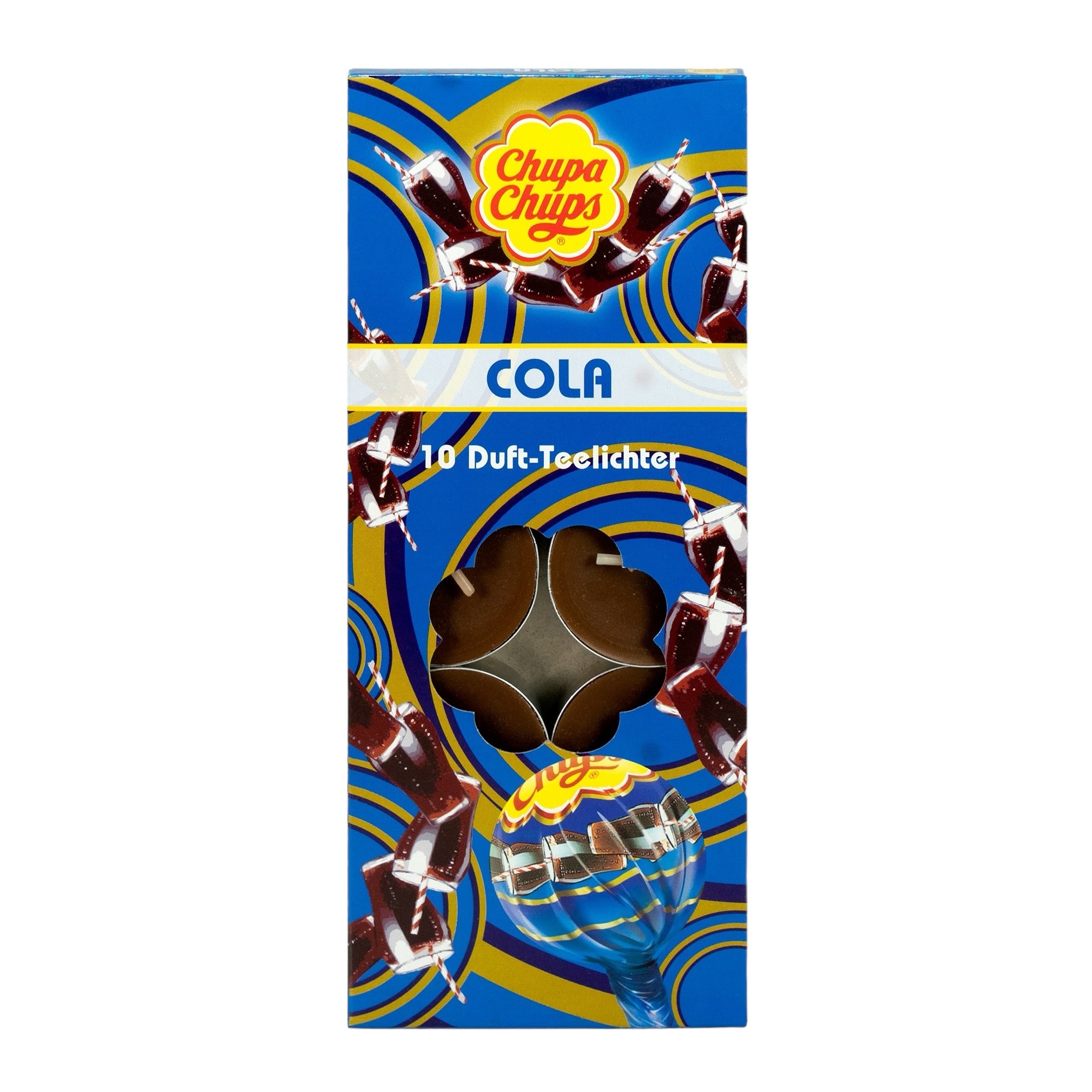 Party Factory Chupa Chups Cola tea lights 10 pieces - Scented candle cola