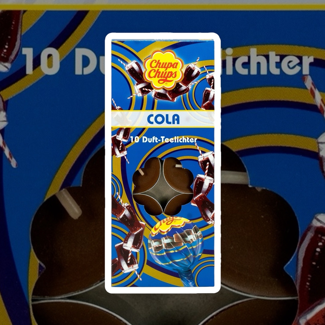 Party Factory Chupa Chups Cola theelichtjes 10 stuks - Geurkaarsen cola