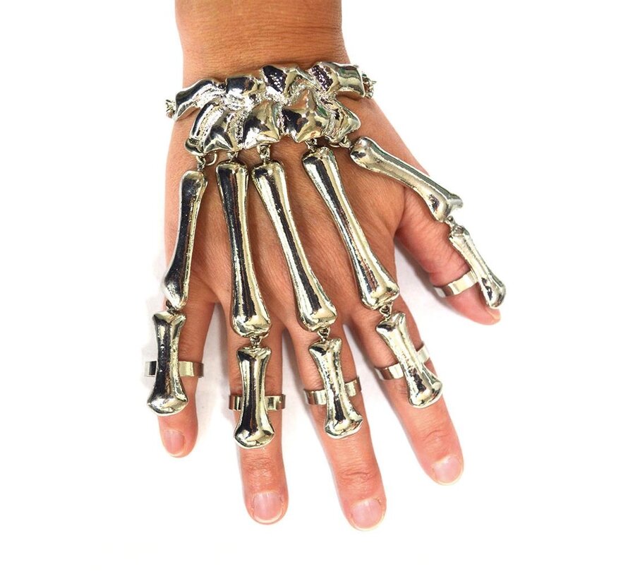 Creepy bracelet - Bracelet with skeleton hand