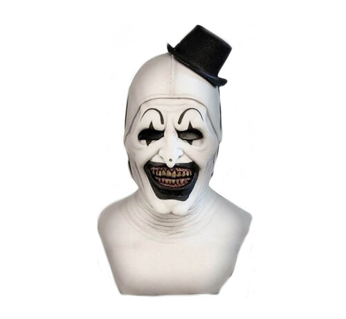 Partyline Horror Clown met hoedje - Art the Clown - Terrifier Latex Masker