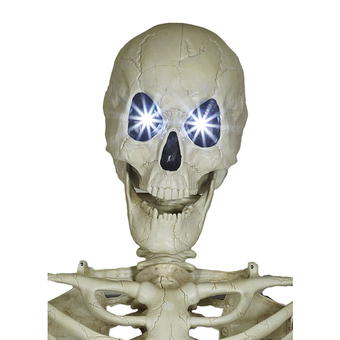 Partyline Groot Halloween skelet van 320 cm met oplichtende ogen voor decoratie