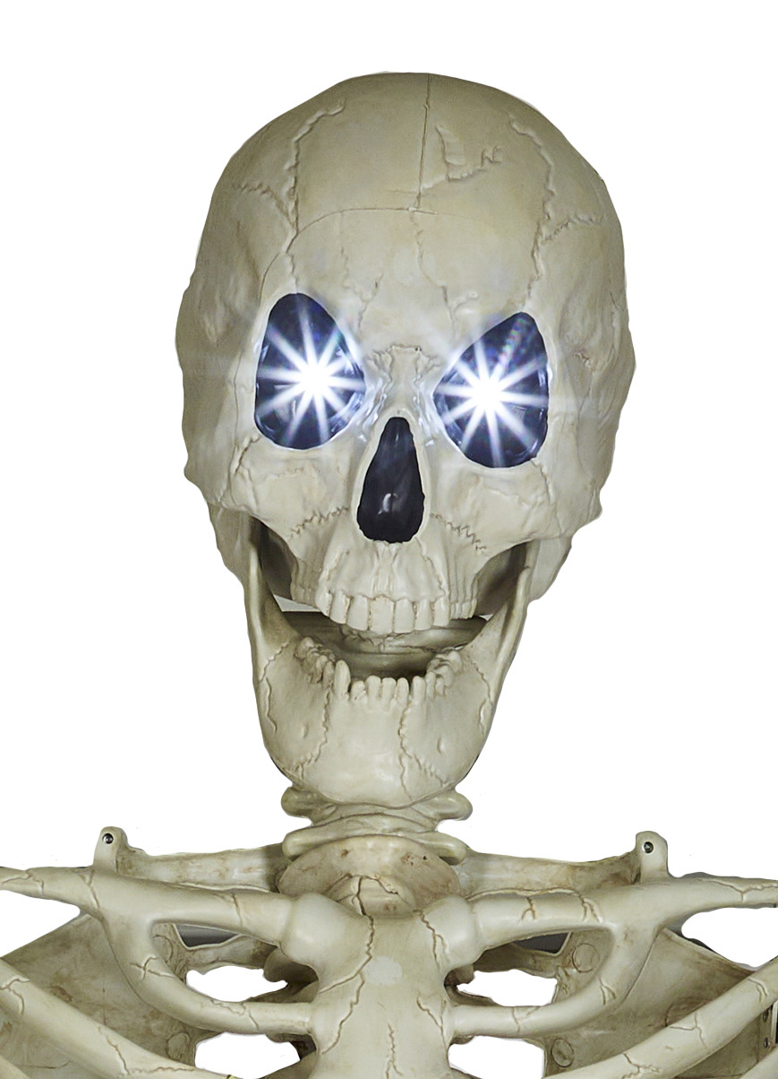 Partyline Grand squelette d'Halloween de 320 cm avec yeux lumineux pour décoration
