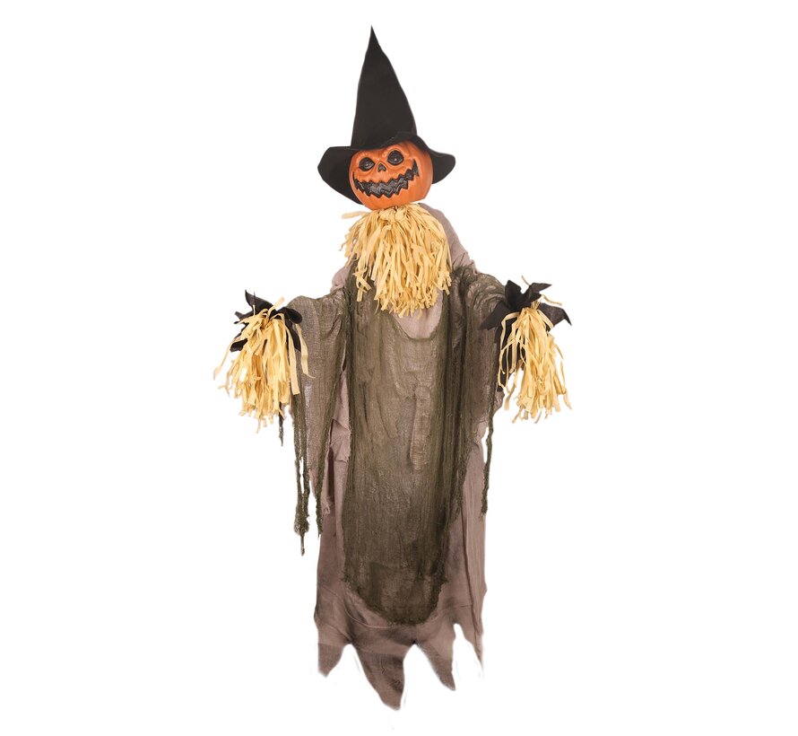 Large 200 cm Halloween Pumpkin Scarecrow for Spooky Decoration