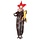 Clown Terrifiant de 120 cm Suspendu avec Yeux Clignotants et Fonction Parlant - Idéal pour la Décoration d'Halloween