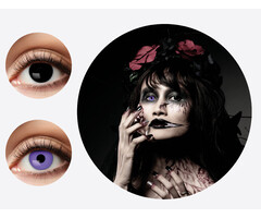 Zoelibat - Eyecatcher Duo Color Lenses Black vs Purple