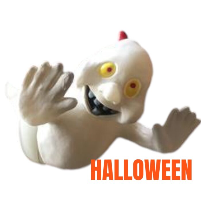 Funny Fashion Spook Raamdecoratie met Zuignap - Illusie van Vliegend Spook