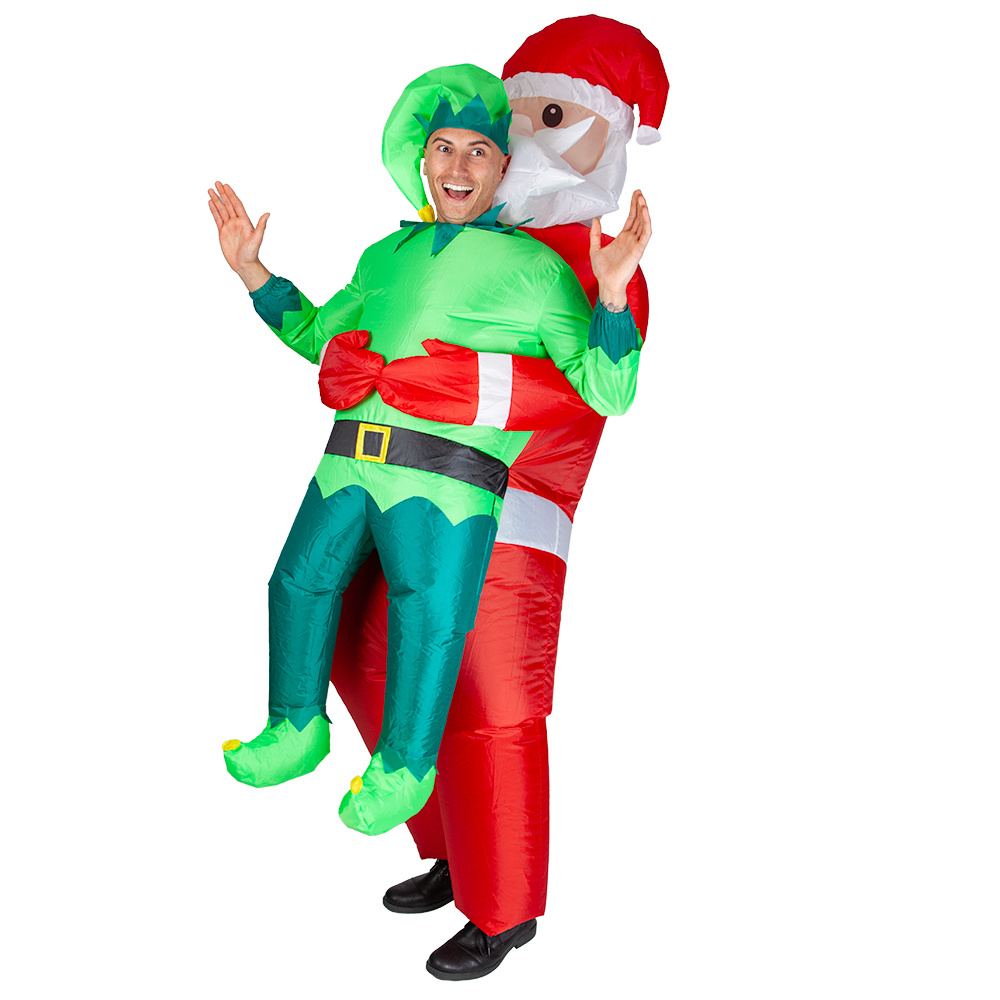 Wicked Costumes Costume gonflable Carry Me® Père Noël - Costume Carry me elfe/Père Noël